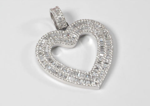 1.5" Diamond Heart Pendant Xclusive Diamonds 