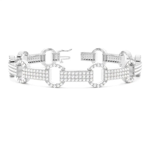 Prong Set Designer Diamond Bracelet Xclusive Diamonds 