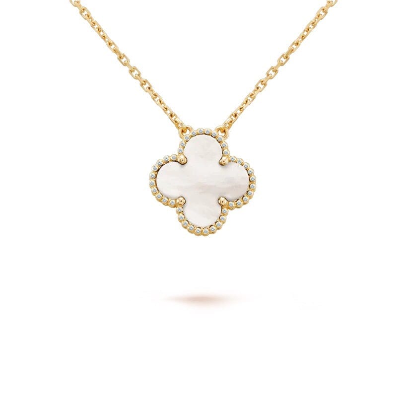 Alhambra Pendant - Mother of Pearl and Diamond Xclusive Diamonds 18K Yellow Gold HI Si 