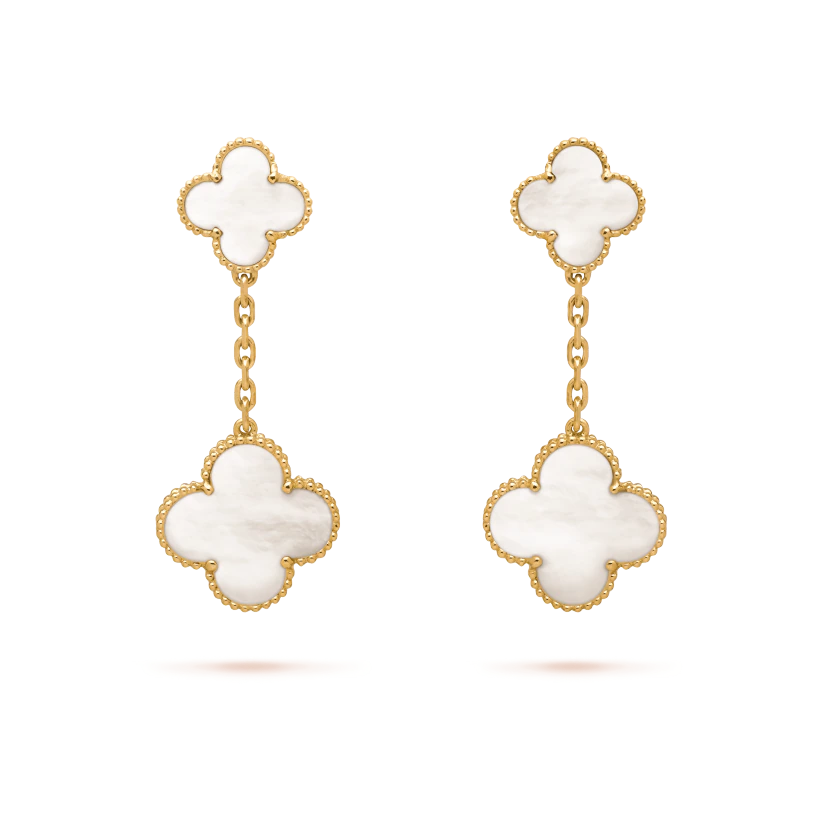 Alhambra Drop Earrings - Mother of Pearl Xclusive Diamonds 