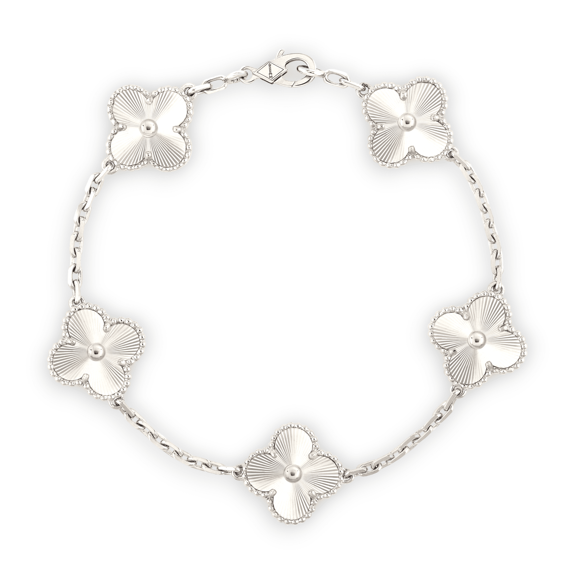 Alhambra Bracelet - Gold Xclusive Diamonds 18K White Gold 