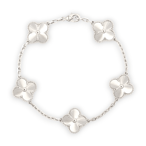 Alhambra Bracelet - Gold Xclusive Diamonds 18K White Gold 