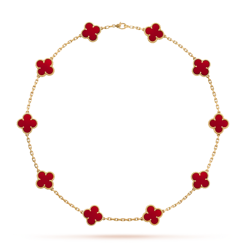 Alhambra Necklace - Carnelian Xclusive Diamonds 