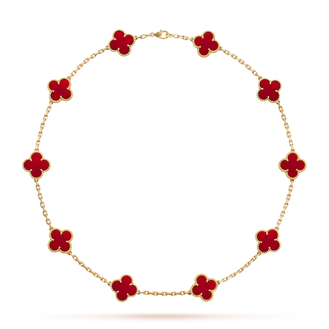 Alhambra Necklace - Carnelian Xclusive Diamonds 