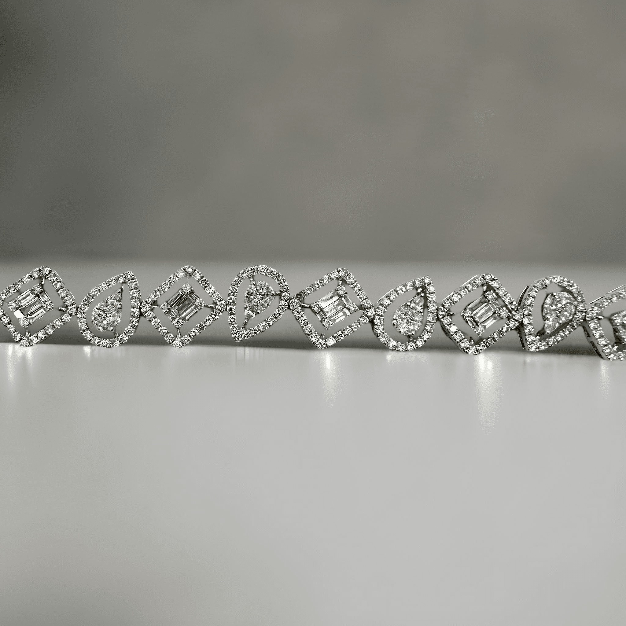 6.50ct Prong Set Illusion Diamond Bracelet Xclusive Diamonds 