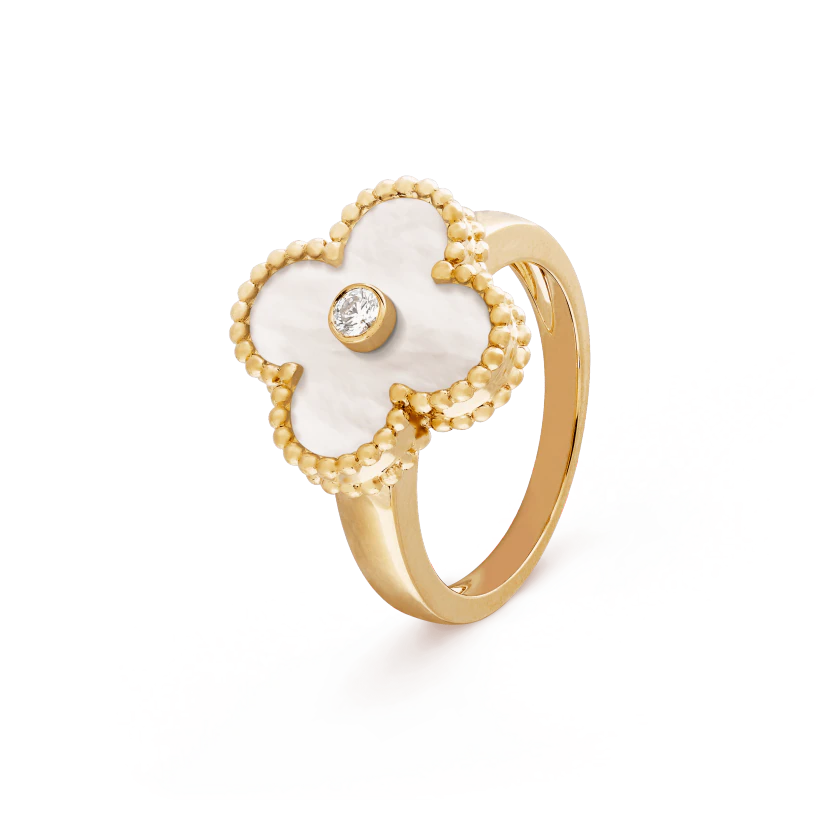 Alhambra Ring - Mother of Pearl & Diamond Xclusive Diamonds 