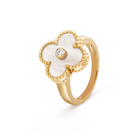Alhambra Ring - Mother of Pearl & Diamond Xclusive Diamonds 