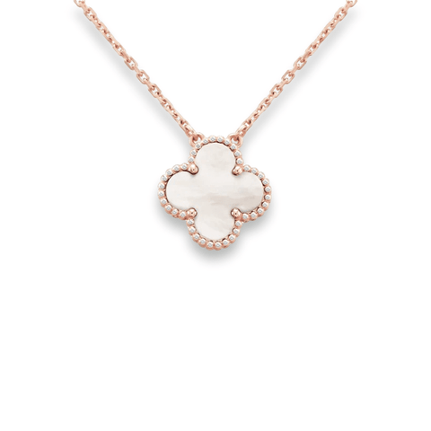 Alhambra Pendant - Mother of Pearl and Diamond Xclusive Diamonds 18K Rose Gold HI Si 
