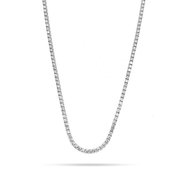 10.00ct Classic Diamond Tennis Necklace Xclusive Diamonds 