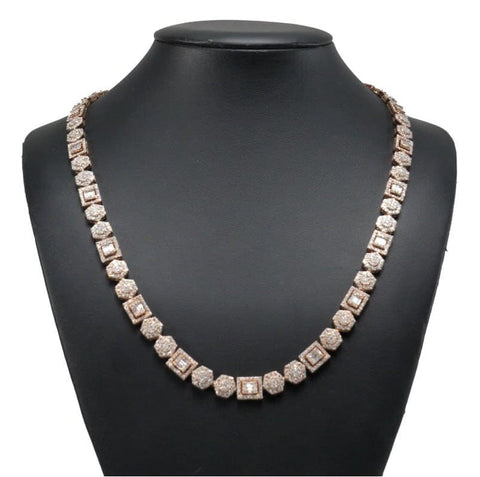 Round & Hexagon Motif Diamond Chain Xclusive Diamonds 