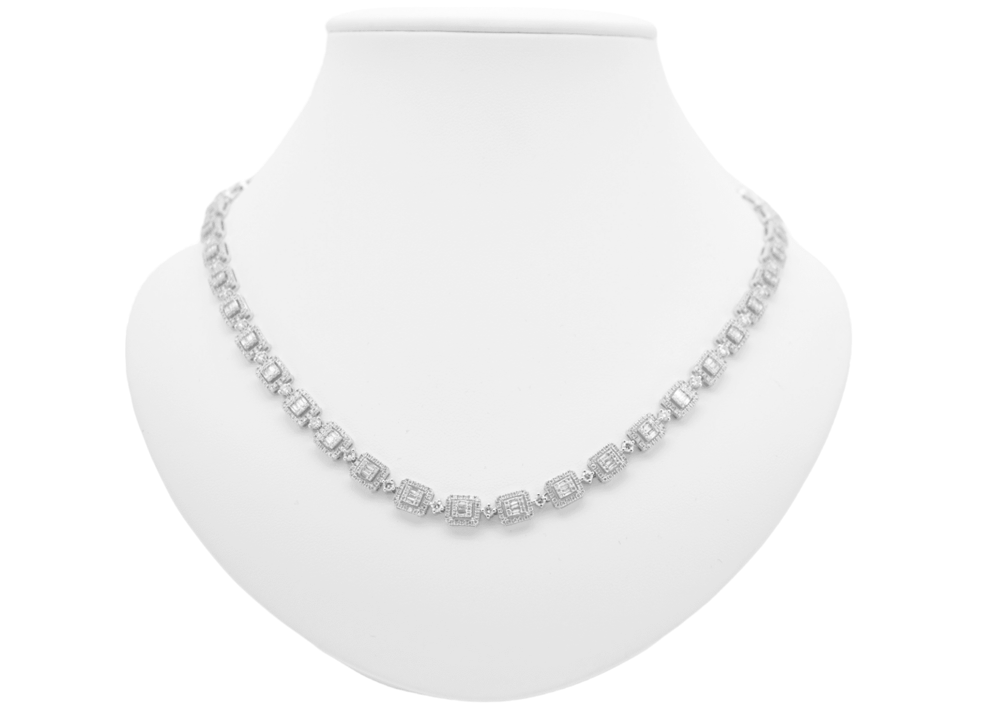 6.70ct Diamond Link Necklace Xclusive Diamonds 