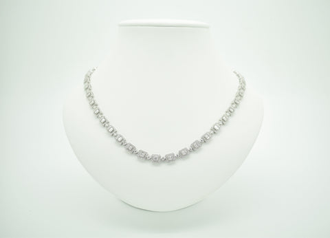 6.70ct Diamond Link Necklace Xclusive Diamonds 