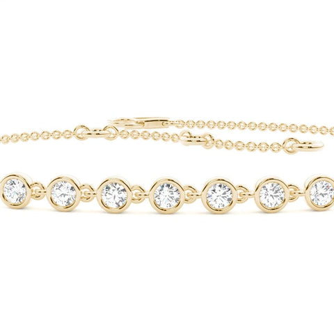 Full Bezel Set Diamond Bracelet Xclusive Diamonds 