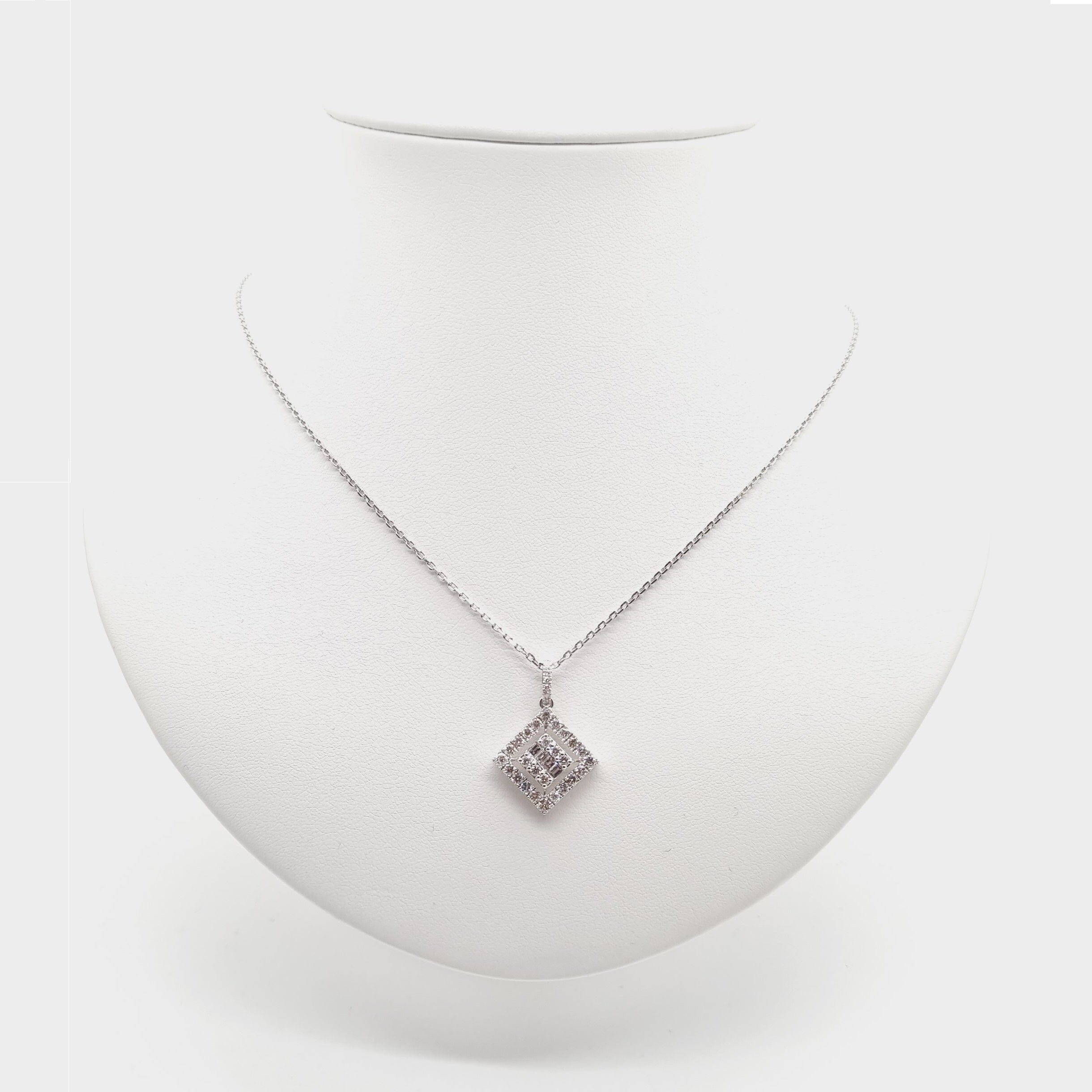 0.92ct Illusion Diamond Necklace Xclusive Diamonds 