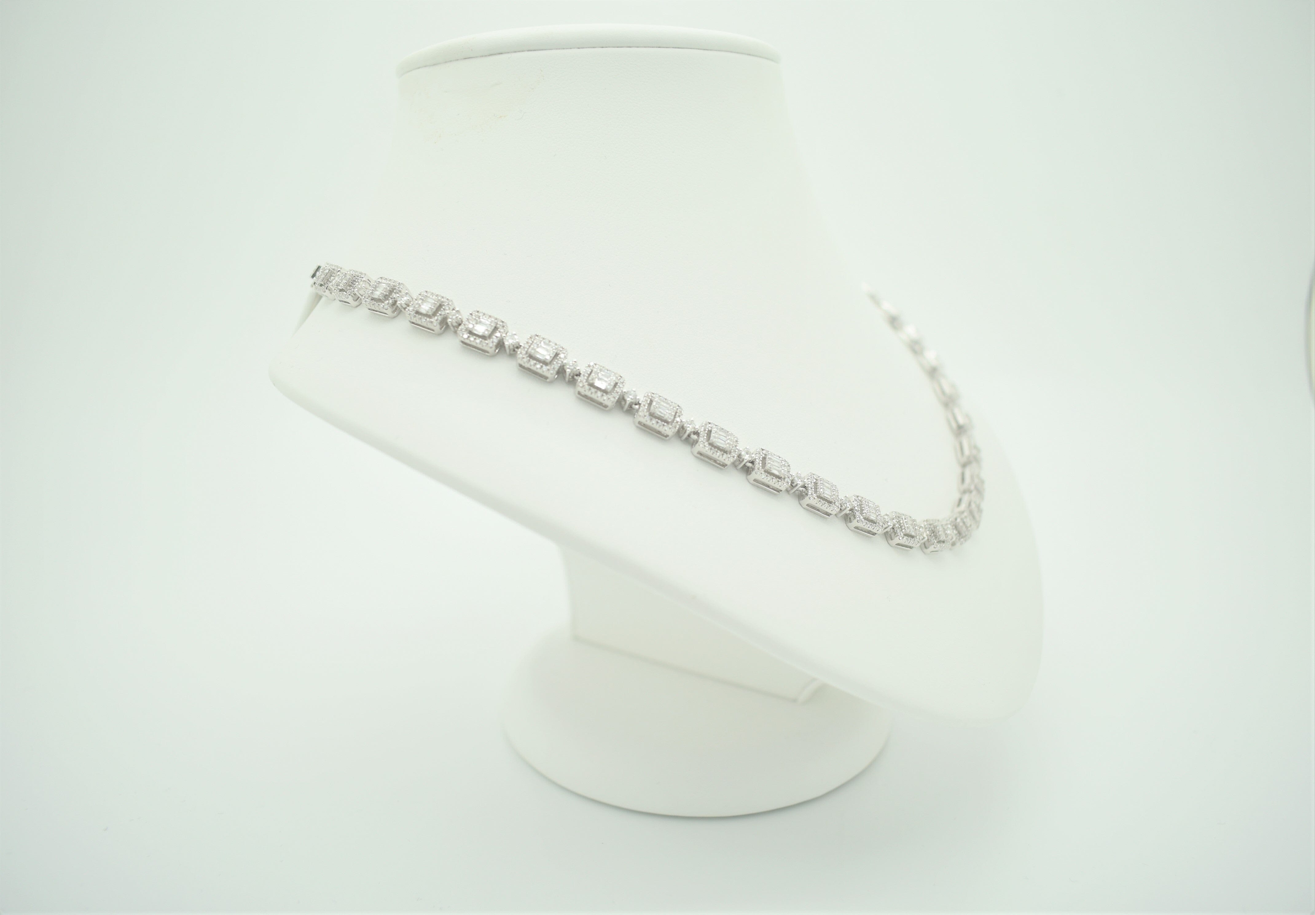 6.70ct Diamond Link Necklace Xclusive Diamonds 