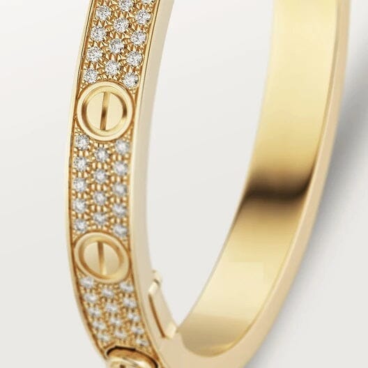 LΘve Bangle Diamond Paved Xclusive Diamonds 