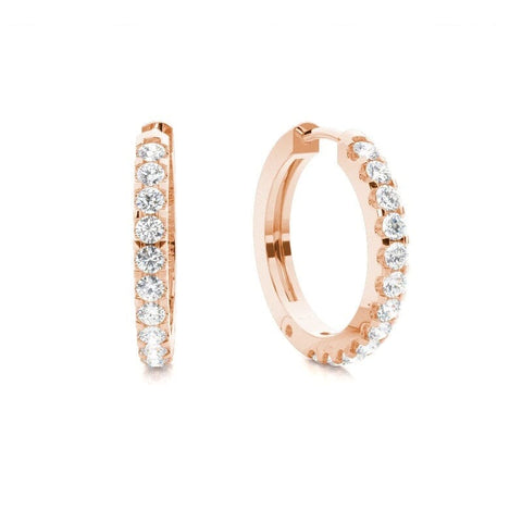 0.50ct Diamond Hoop Earrings Earrings Xclusive Diamonds 