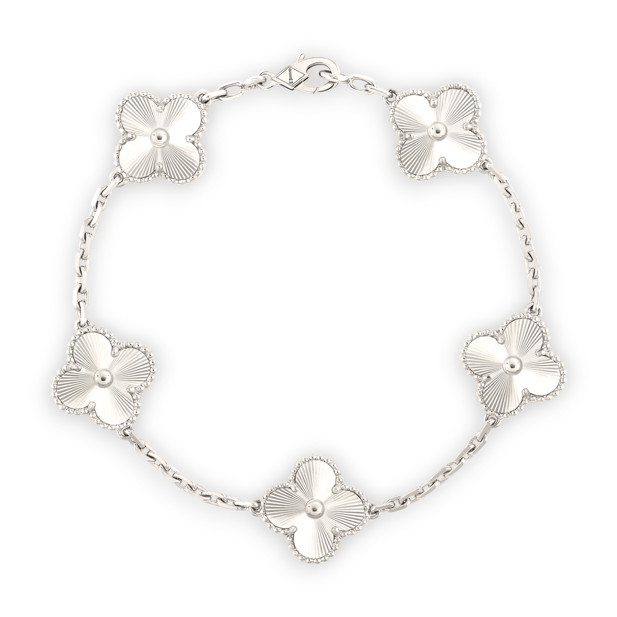 Alhambra Bracelet - Gold Xclusive Diamonds 18K White Gold 