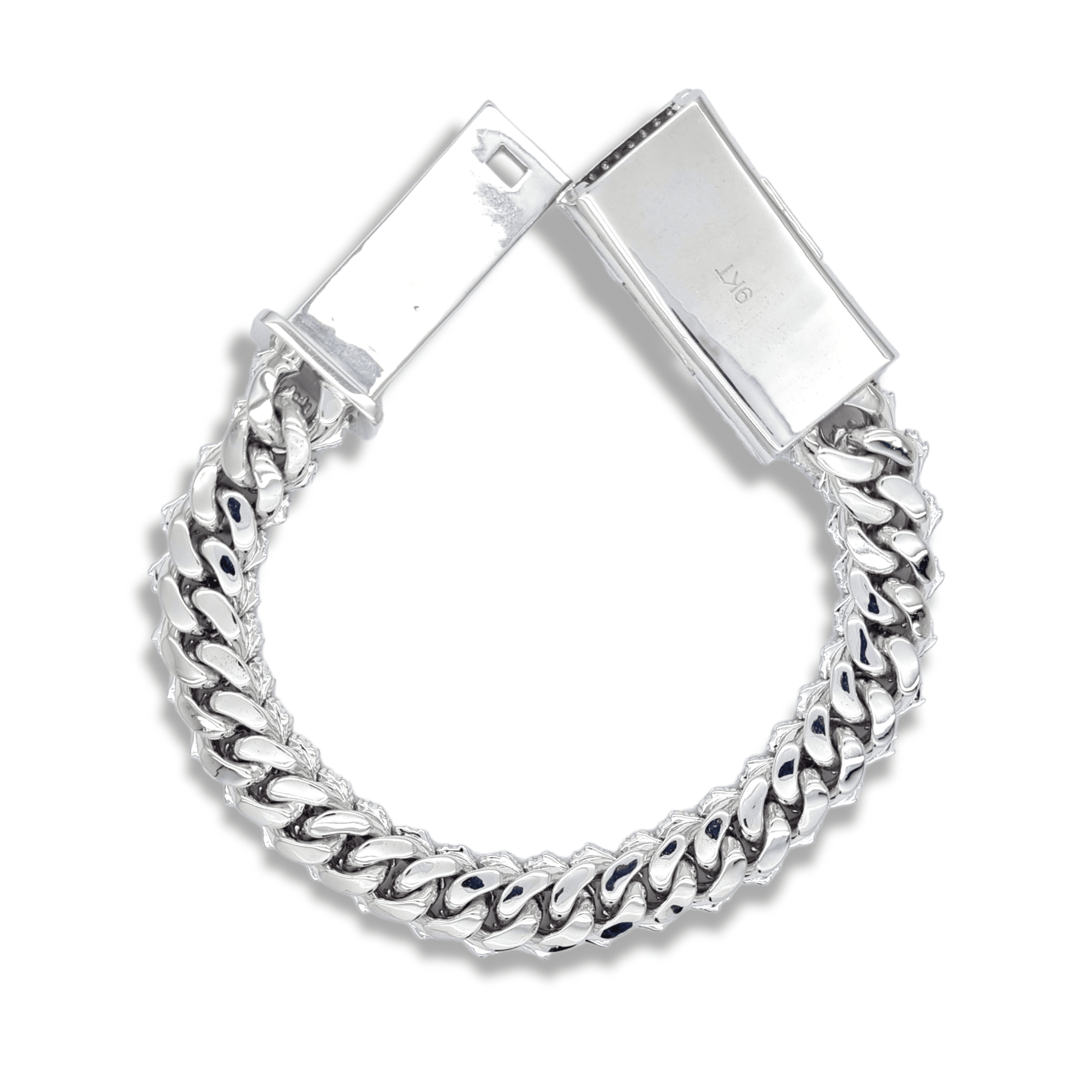 15mm Diamond Set Cuban Bracelet Xclusive Diamonds 