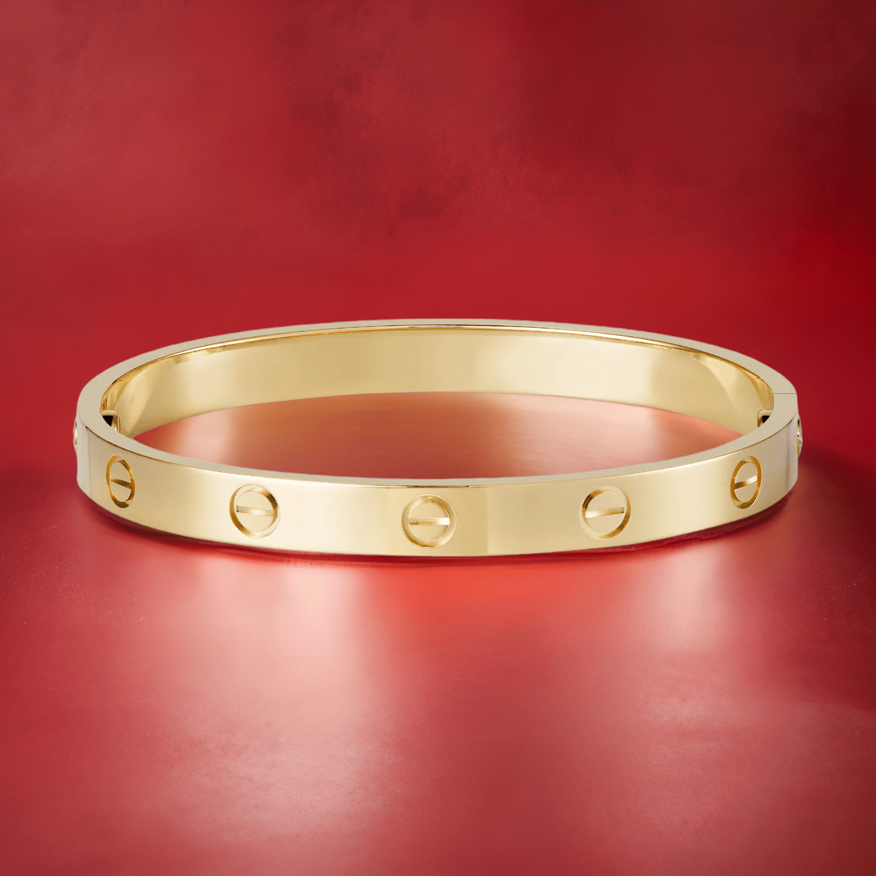 LΘve Bangle Xclusive Diamonds 18K Yellow Gold 17 