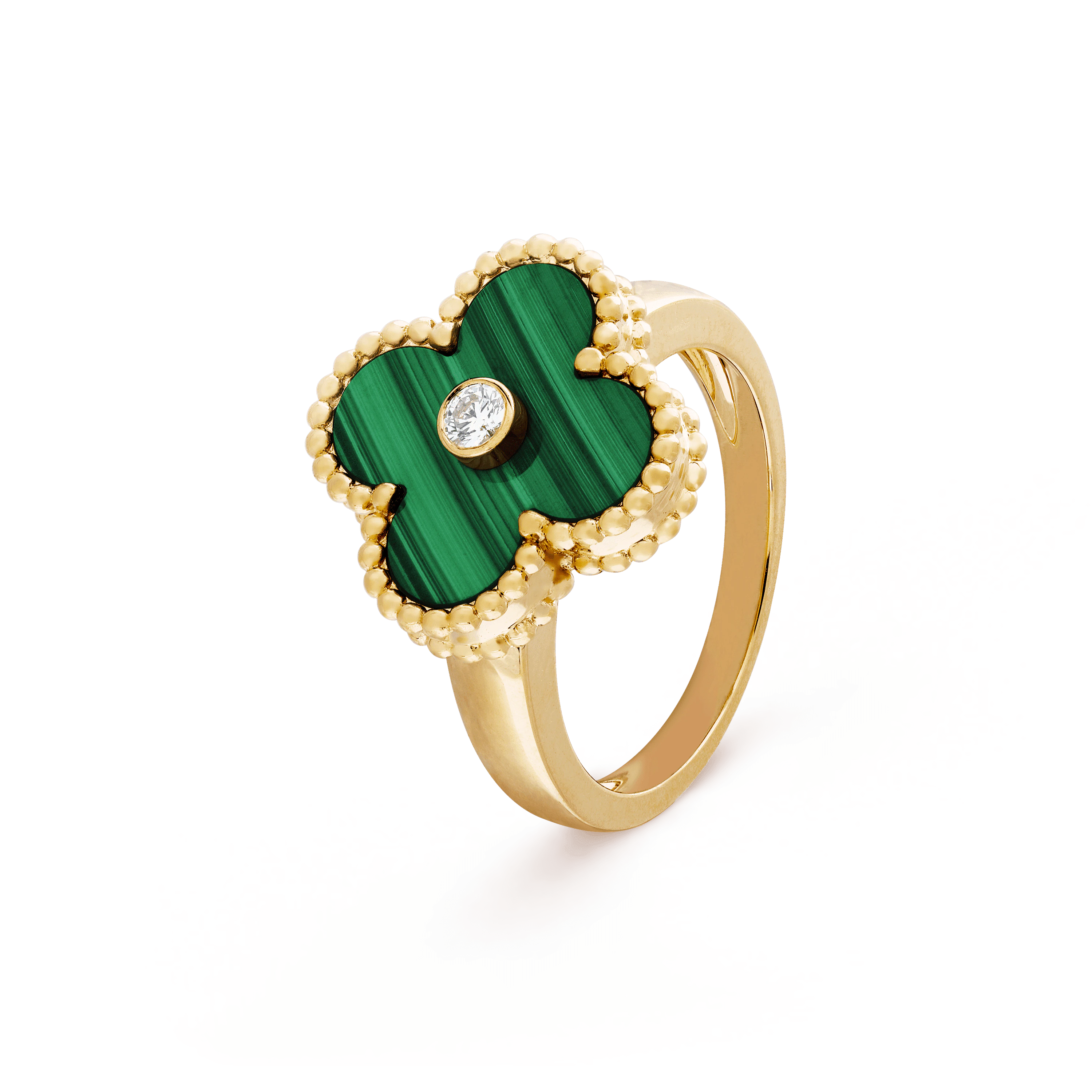 Alhambra Ring - Malachite & Diamond Xclusive Diamonds 