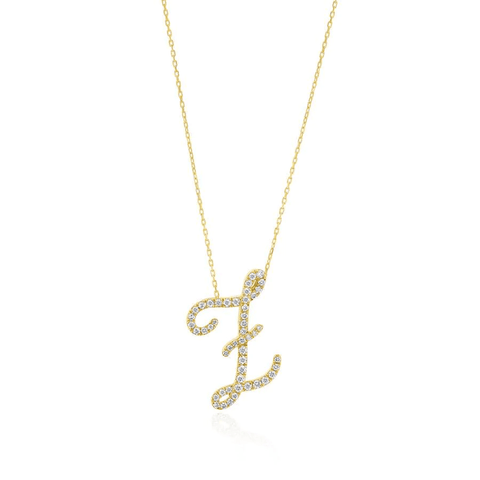 Diamond Initial Letter "Z" Pendant Xclusive Diamonds 